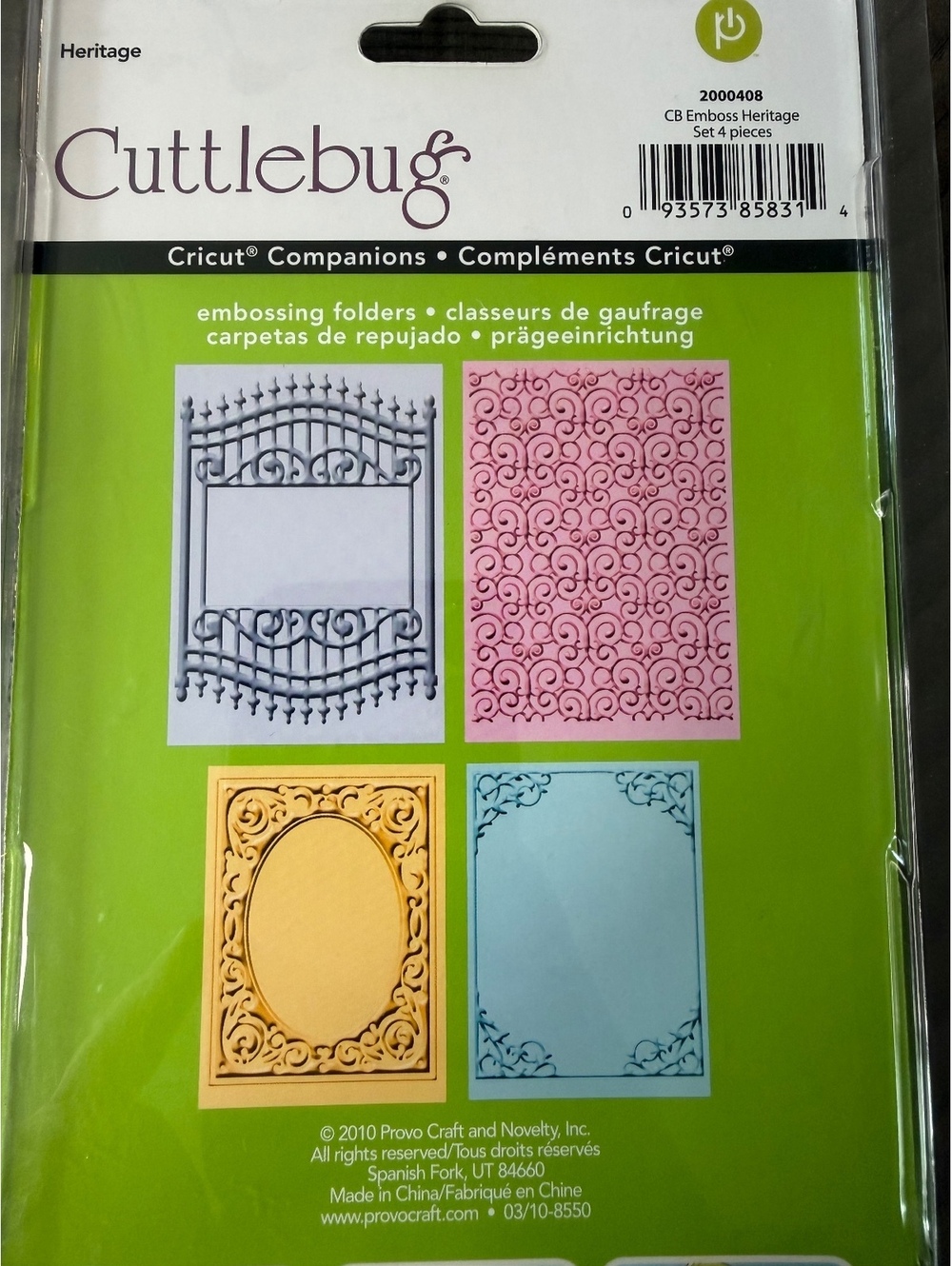 Cuttlebug Heritage Embossing Folder Set - Picture 6 of 6